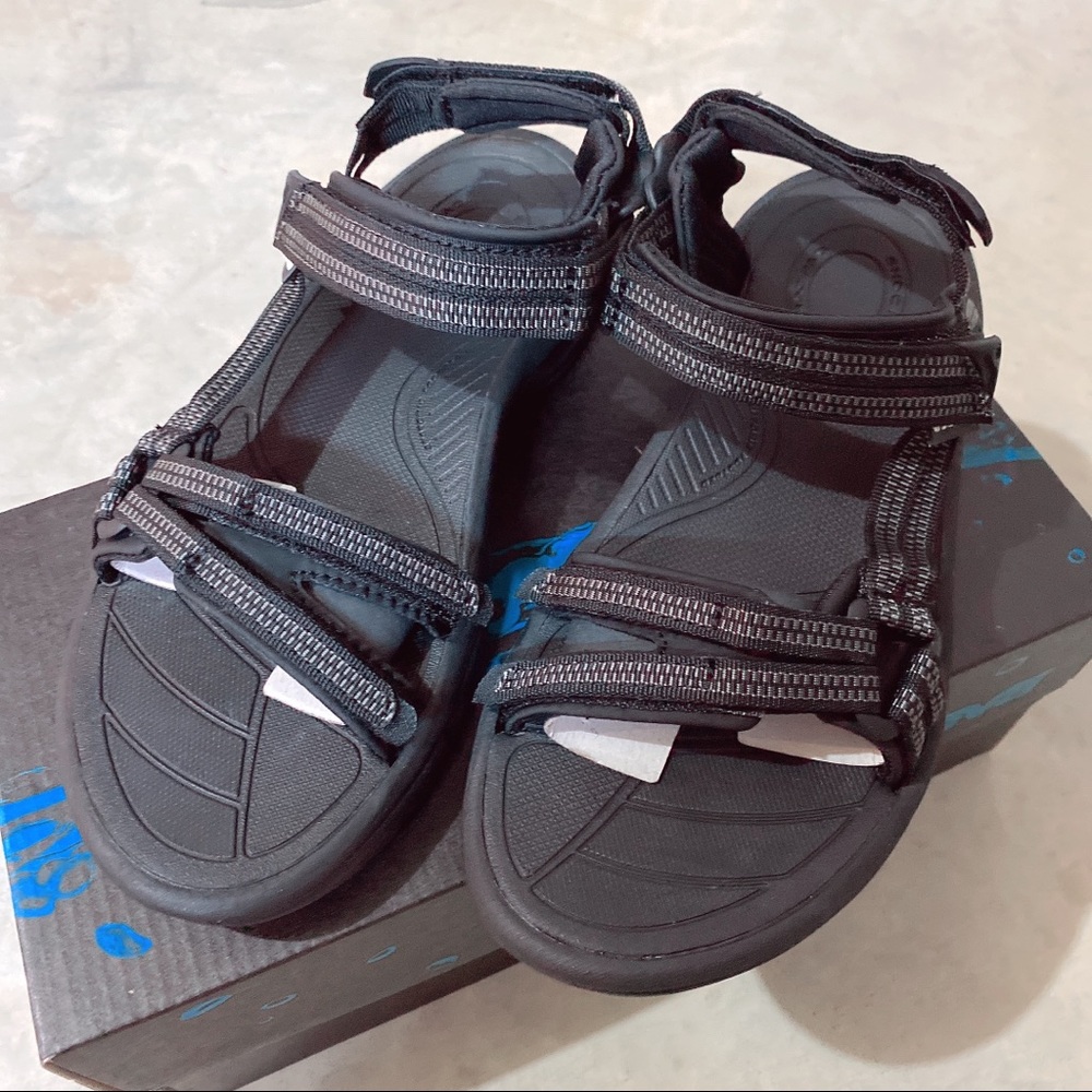 Teva 👩Terra Fi Lite Double Zipper Black Sandals